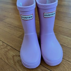 Hunter Rain Wellies Light Pink, US Toddler 7